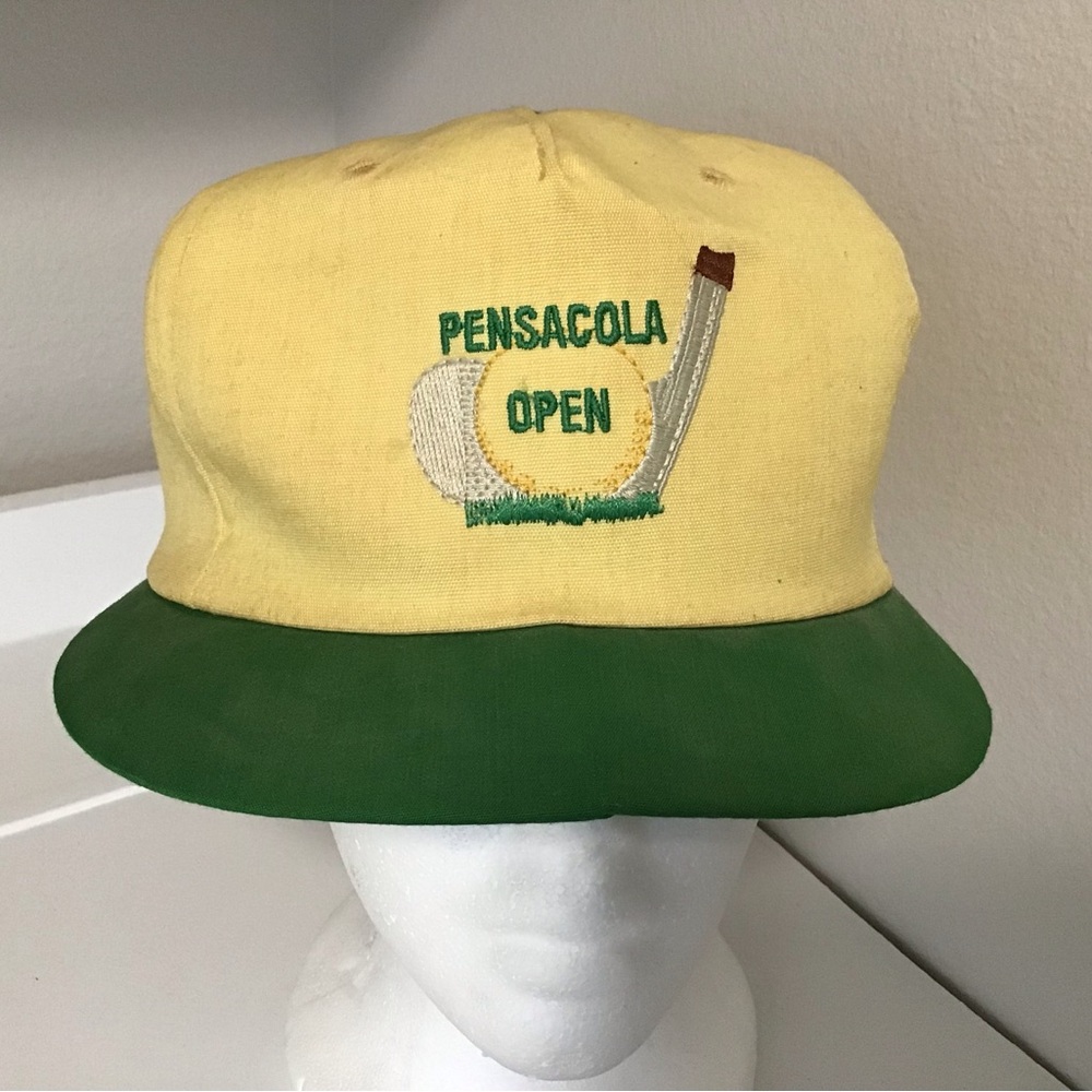 Vintage Women's Cali Fame Pensacola Open Golf Hat Short Brim 1960’s